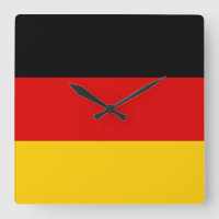 Wandklok met vlag Duitsland
