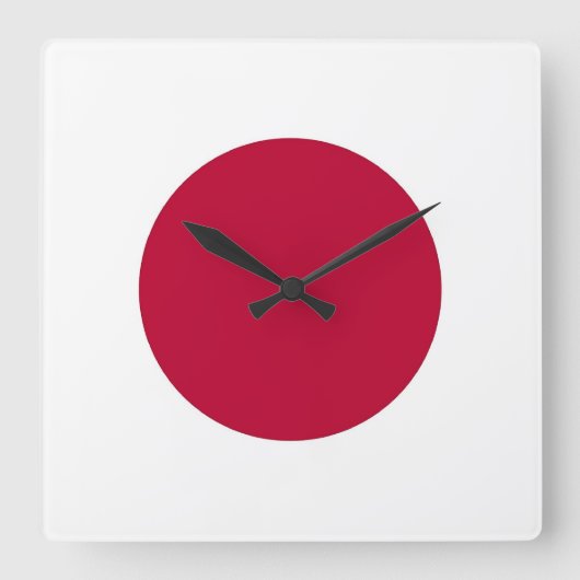Wandklok met vlag Japan (Voorkant)