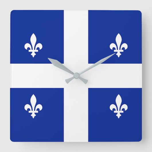 Wandklok met vlag Quebec, Canada (Voorkant)