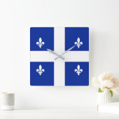 Wandklok met vlag Quebec, Canada (Huis)