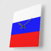 Wandklok met vlag Rusland (Hoek)