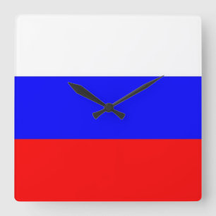 Wandklok met vlag Rusland