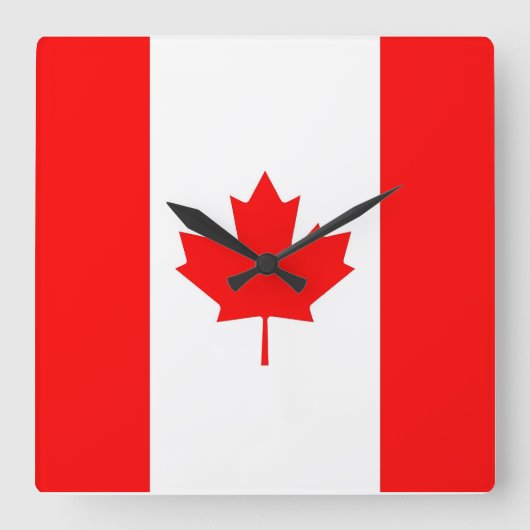 Wandklok met vlag van Canada (Voorkant)