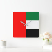 Wandklok met vlag van de Verenigde Arabische Emira (Huis)
