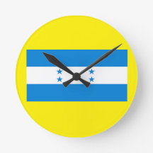 Wandklok met vlag van Honduras