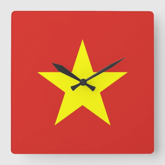 Wandklok met vlag Vietnam (Voorkant)