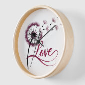 wandklok mooi Liefde (Hoek)