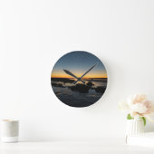 Wandklok, Motief zonsondergang Ronde Klok (Huis)