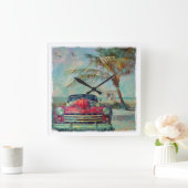   wandklok op het strand (Huis)