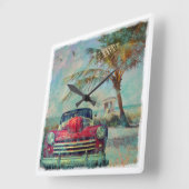   wandklok op het strand (Hoek)