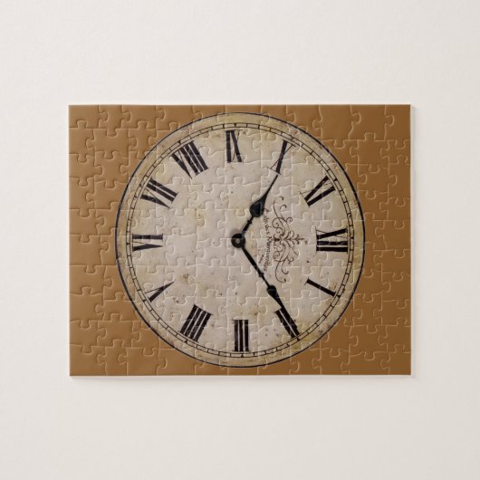  wandklok Oude Antiek kunst Legpuzzel (Horizontaal)