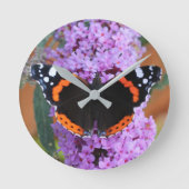 Wandklok Rode Admiraalvlinder (Voorkant)
