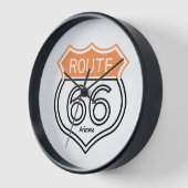 Wandklok, Route 66 creashop_line. (Hoek)