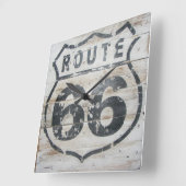 Wandklok, Route 66 Vierkante Klok (Hoek)