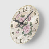 wandklok/Rozen Ronde Klok (Hoek)
