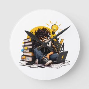Wandklok Slaapkamerdecoratie Technische Student St