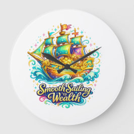 Wandklok 'Smooth Sailing Wealth'