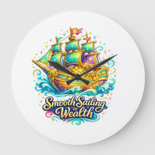 Wandklok 'Smooth Sailing Wealth'