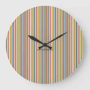 Wandklok - Suikerstrepen