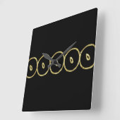 Wandklok, te koop! vierkante klok (Hoek)