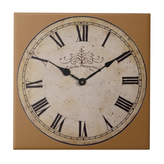  wandklok tegeltje (Voorkant)