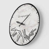 Wandklok - Tijdstip...Marmeren effect (Hoek)
