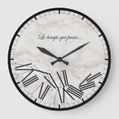 Wandklok - Tijdstip...Marmeren effect (Voorkant)