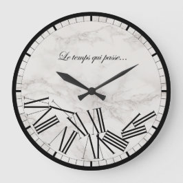 Wandklok - Tijdstip...Marmeren effect