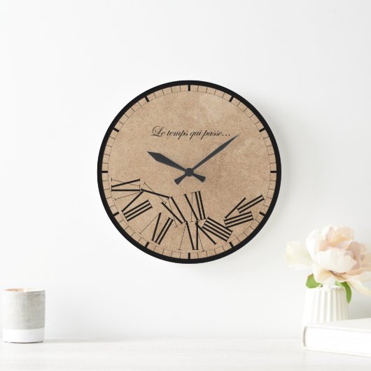 Wandklok - Tijdstip...Papiereffect (Huis)
