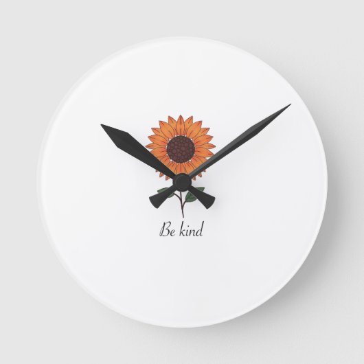 Wandklok uit de "kindness bloom"-collectie (Voorkant)