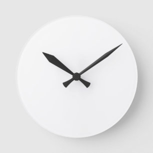 wandklok van 8 inch ronde acrylplaat