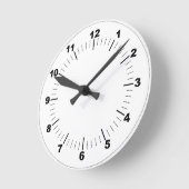 wandklok van 8 inch ronde acrylplaat (Hoek)