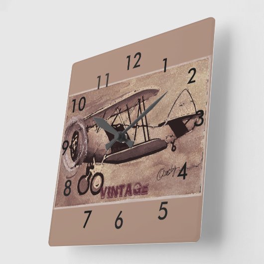  wandklok van het vliegtuig (Hoek)