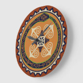 Wandklok van VooDou - Oroburous Snake met Chaos (Hoek)