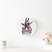 Wandklok – Victory Peace & Love Pop-Art Design (Huis)