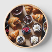 Wandklok, vierkant 27,3 cm, acryl (Voorkant)