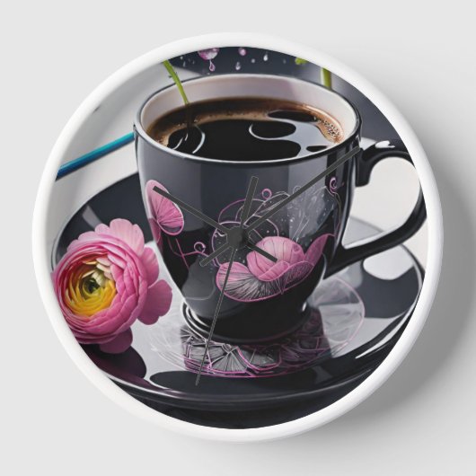 Wandklok, vierkant 27,3 cm, acryl (Voorkant)