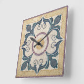 Wandklok - Vierkant tegelontwerp (Hoek)