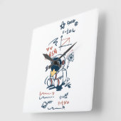 Wandklok. Vierkante Klok (Hoek)