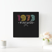 Wandklok Vierkante Vintage 1973 (Huis)
