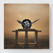 WANDKLOK VIERKANTE VORM (Voorkant)