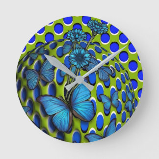 Wandklok Vlinders