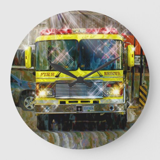 Wandklok voor brandblussers en reddingsvesten (Voorkant)