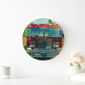 Wandklok voor brandblussers en reddingsvesten (Huis)