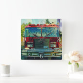 Wandklok voor brandblussers en reddingsvesten (Huis)