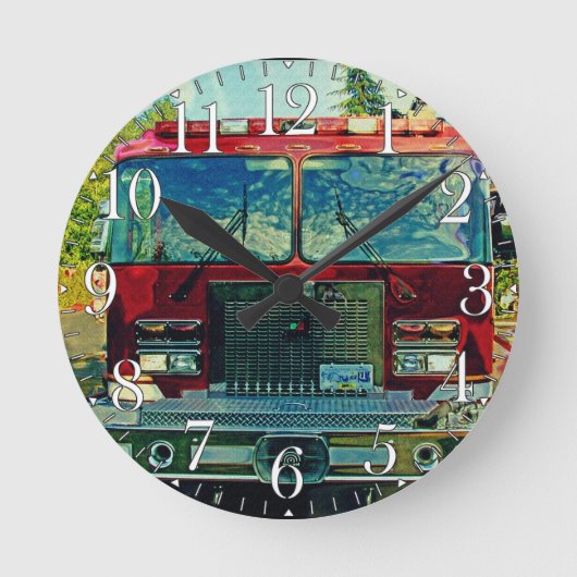 Wandklok voor brandblussers en reddingsvesten (Voorkant)