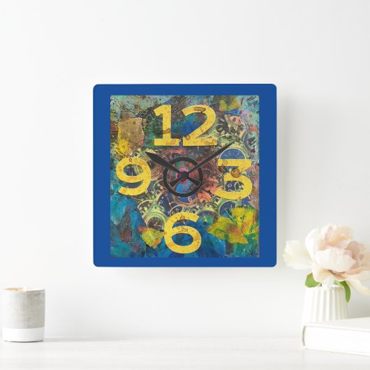 Wandklok voor gemengde media (Huis)