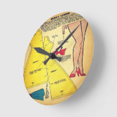  wandklok voor het dameskussen (Hoek)