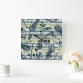 wandklok voor muziekblad (Huis)