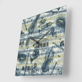 wandklok voor muziekblad (Hoek)
